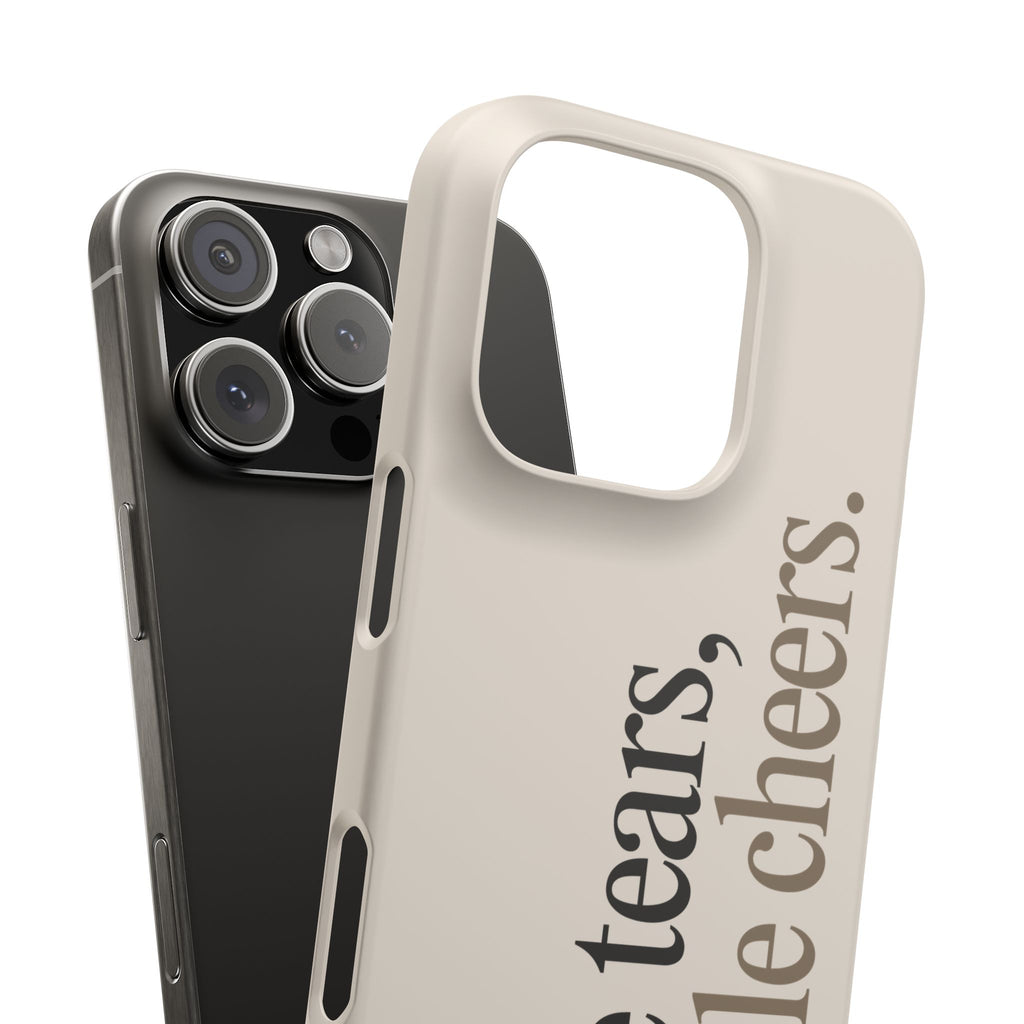 Male Tears Female Cheers Beige Phone Case