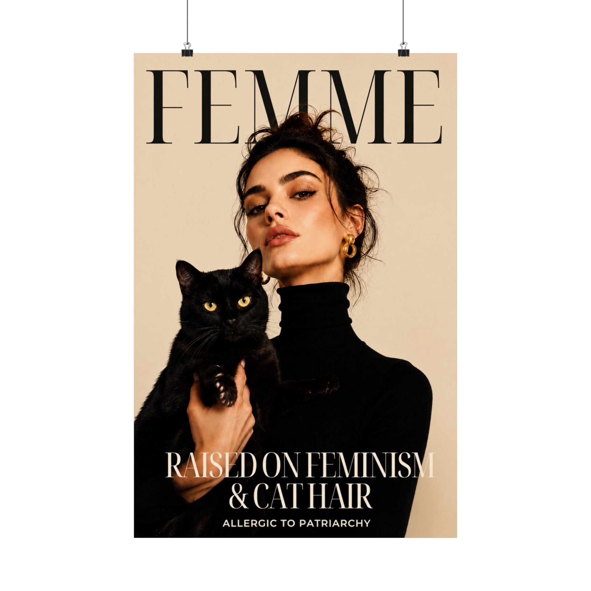 Raised on Feminism and Cat Hair Poster