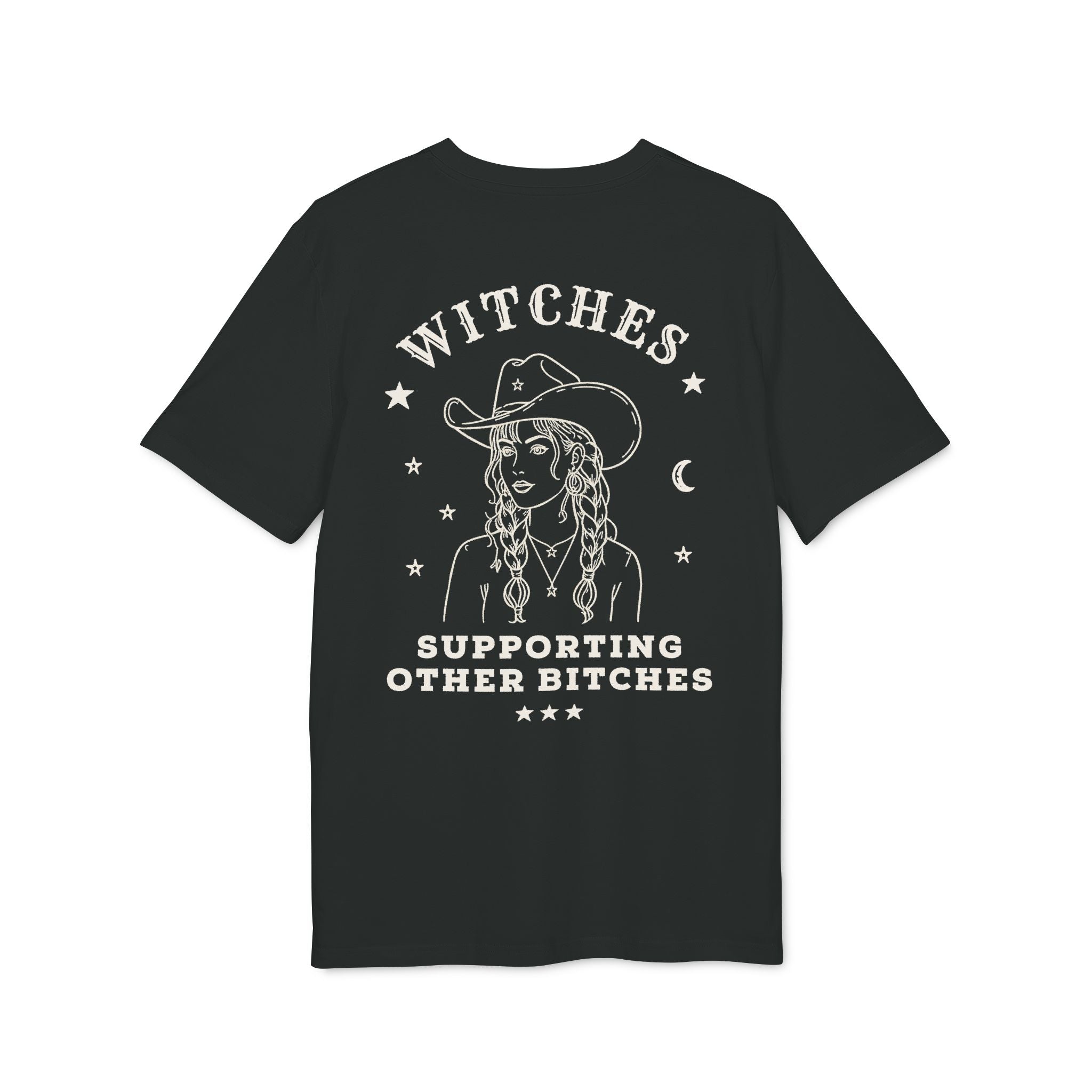 Witches Supporting Other Bitches Cowgirl Back Print Tee