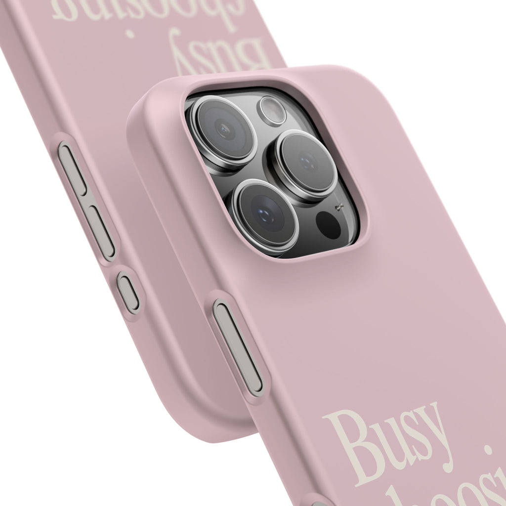 Busy Choosing Myself Phone Case, Pink Self Love iPhone Case