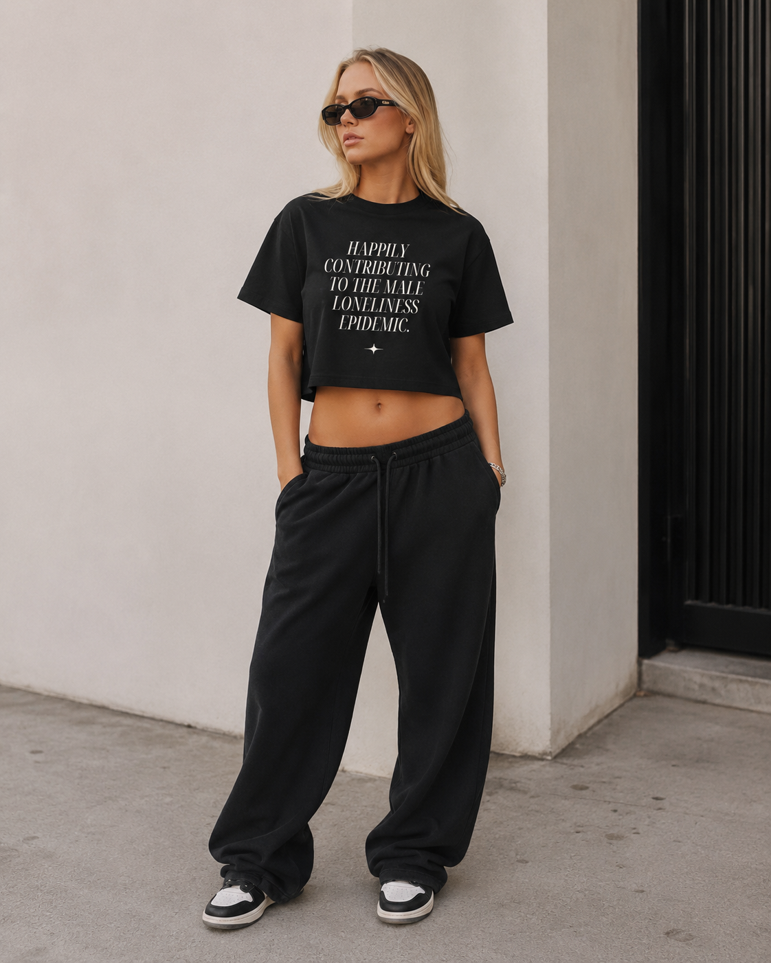 Male Loneliness Epidemic Crop Tee