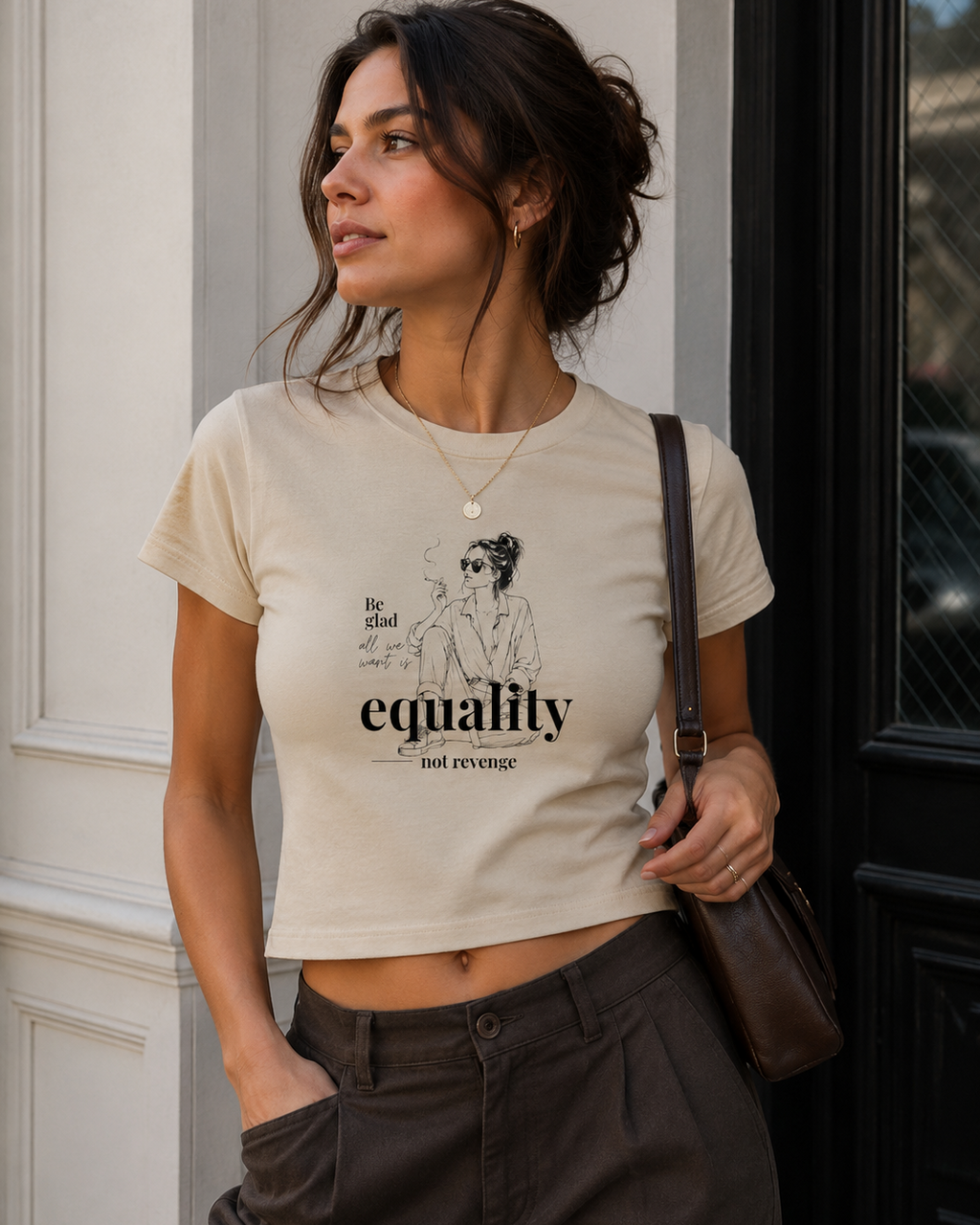 Equality, Not Revenge Fitted Baby Tee
