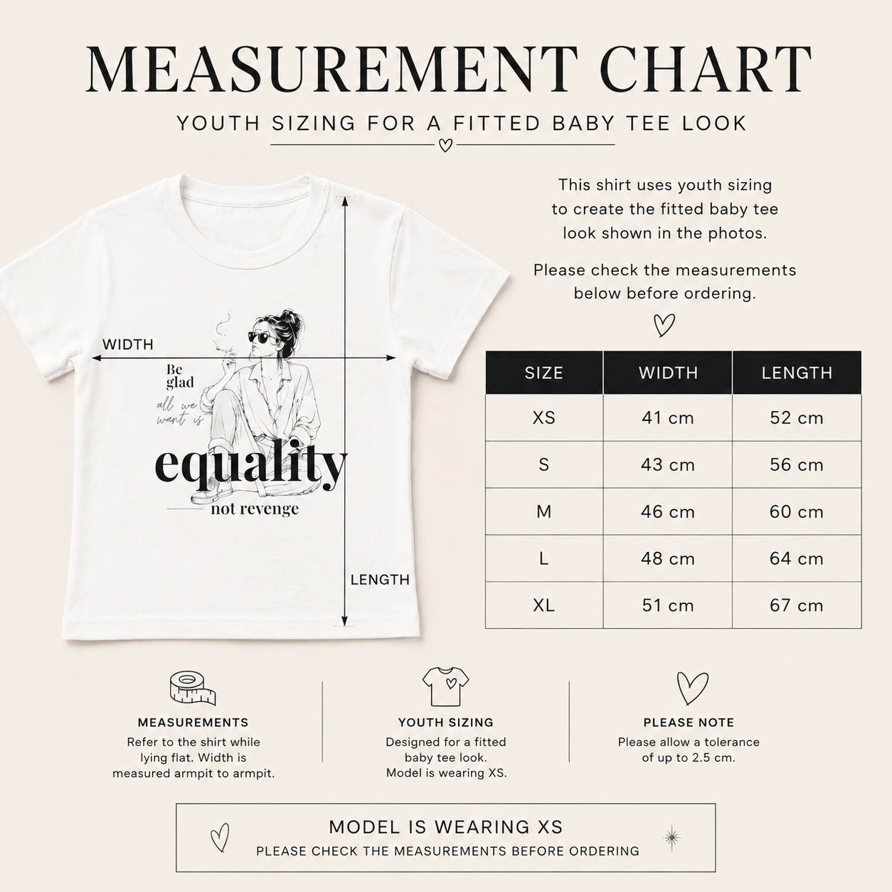 Equality, Not Revenge Fitted Baby Tee