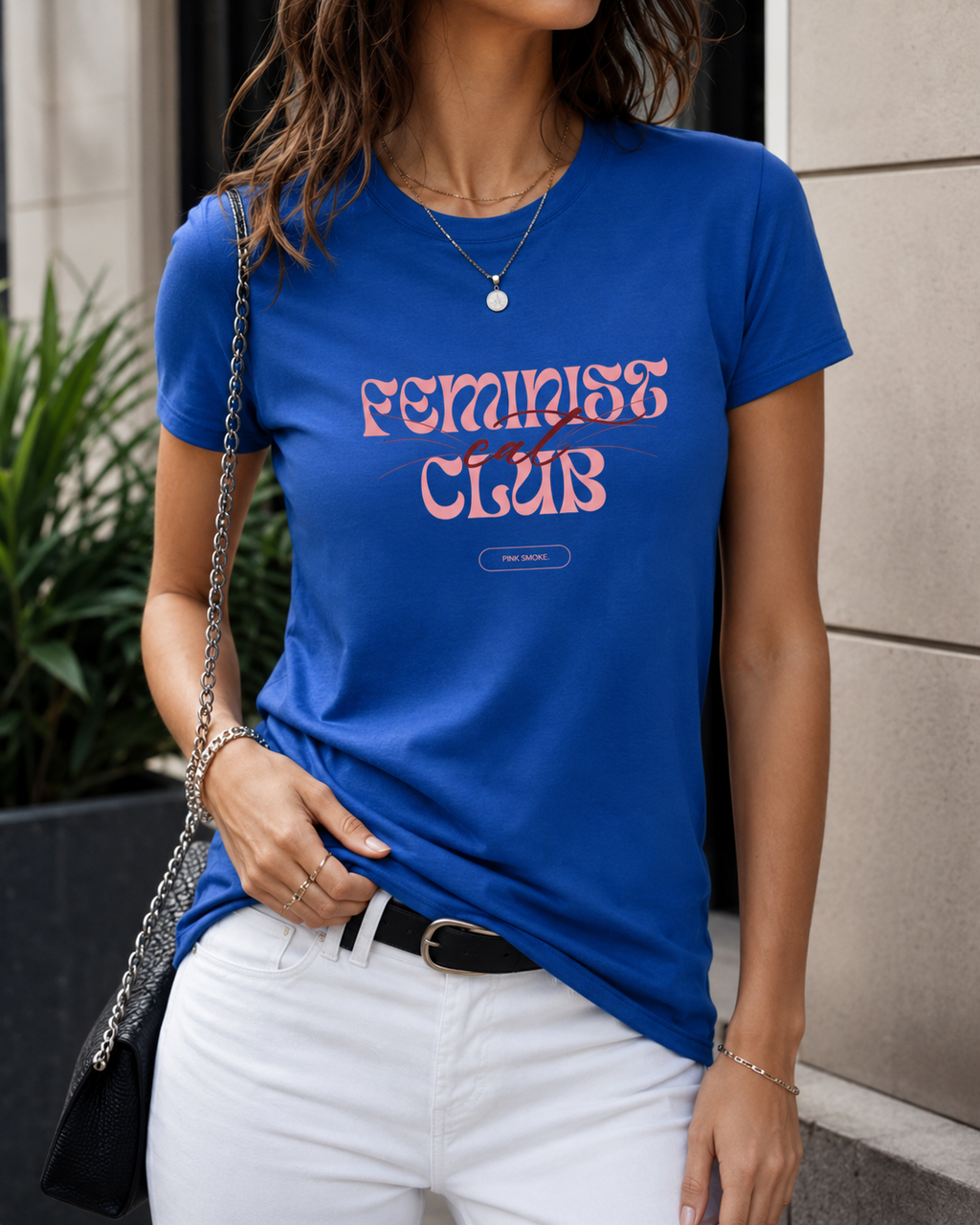 Feminist Cat Club Fitted Baby Tee