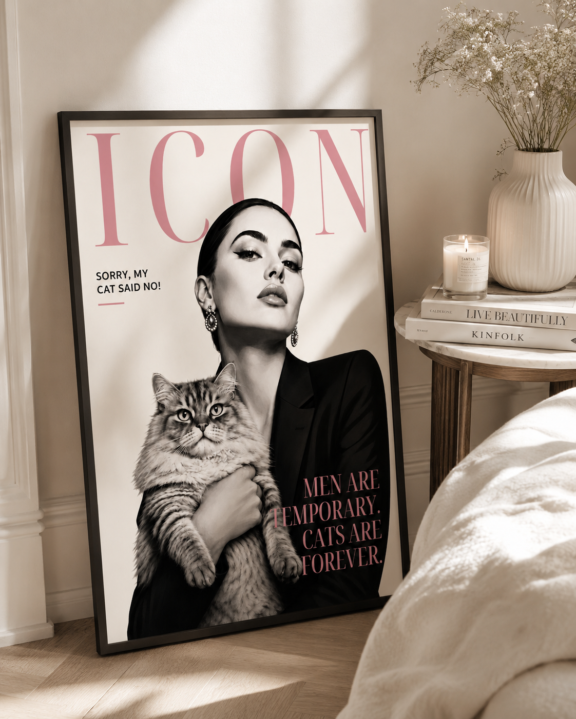 Men Are Temporary, Cats Are Forever Poster