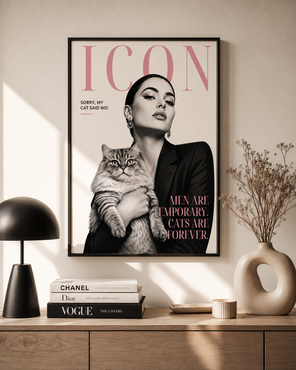 Men Are Temporary, Cats Are Forever Poster