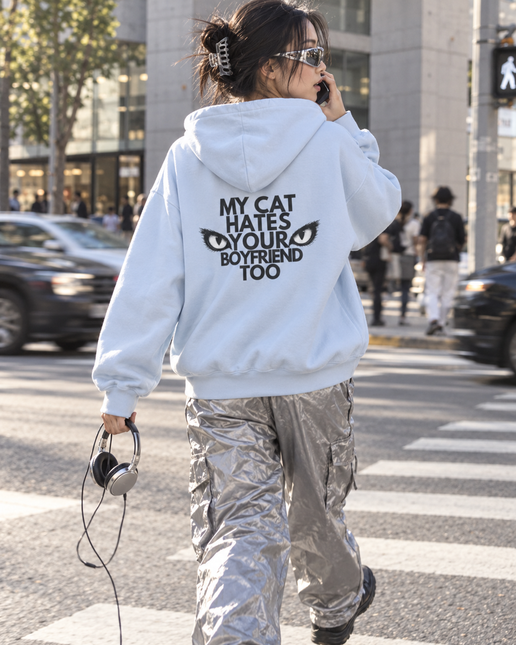 My Cat Hates Your Boyfriend Too Hoodie