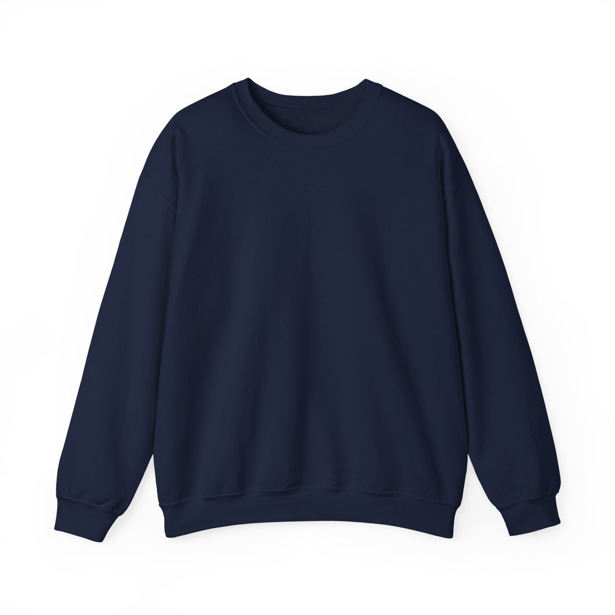 Oversized navy crewneck sweatshirt with a pink and white My Standards Are Expensive back print
