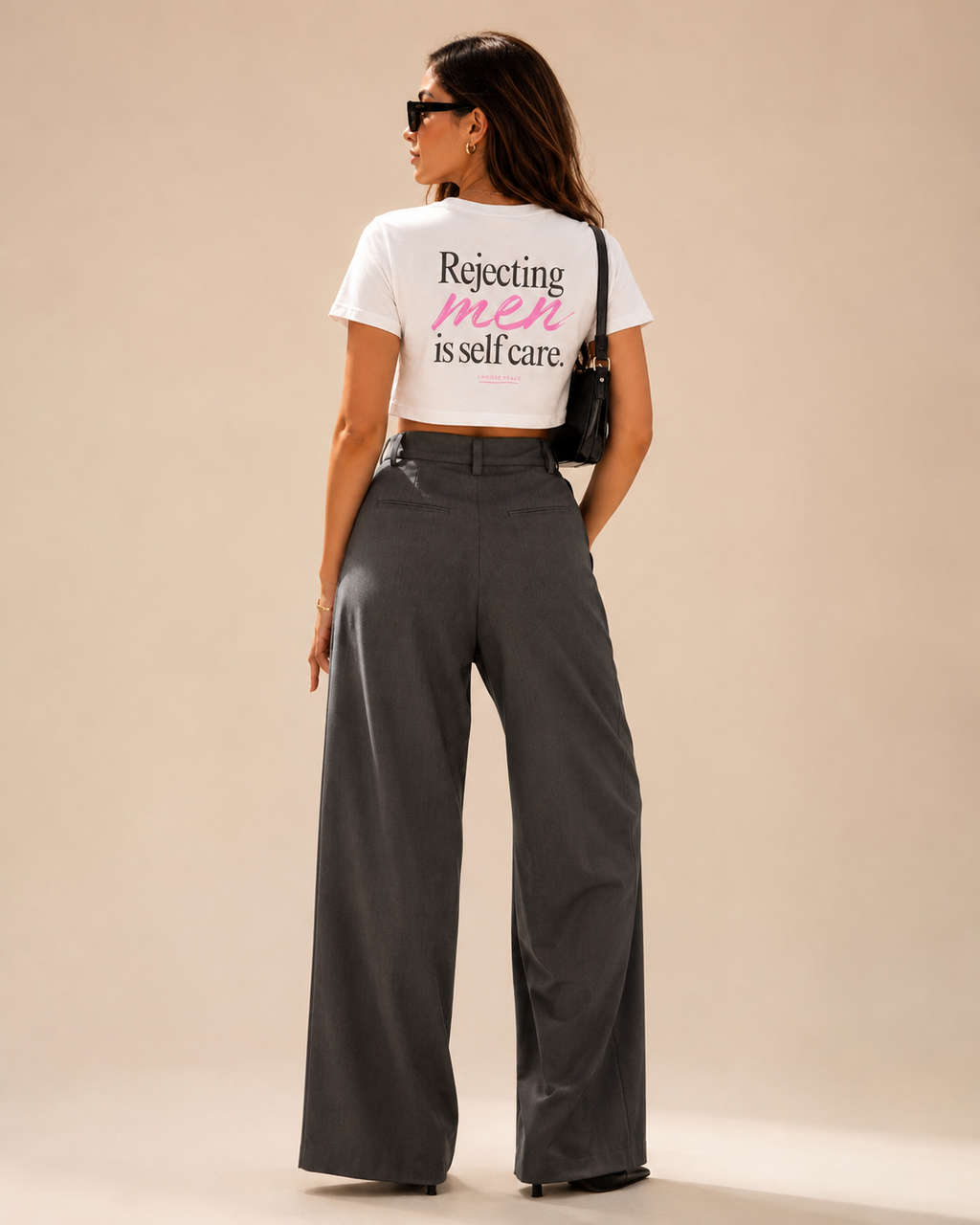 Rejecting Men Is Self Care Crop Tee